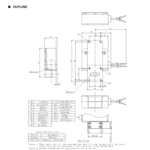 Marine Magnetrons X-band 25 kW,50 kW