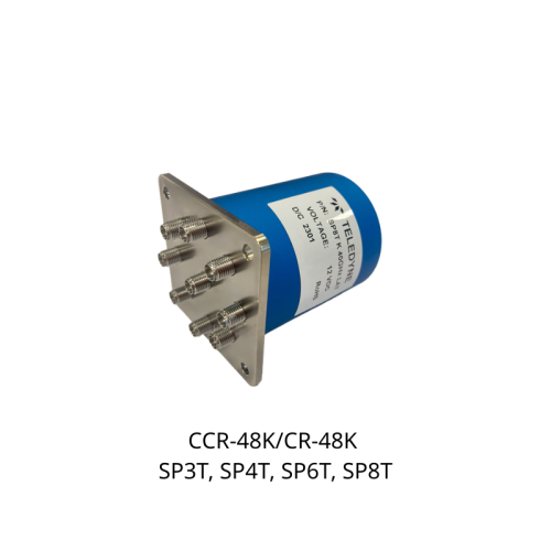 Coaxial Multi-Throw Switches CCR-48K/CR-48K ​ SP3T, SP4T, SP​​​​6T, SP8T