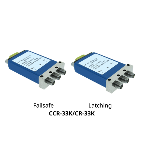 Coaxial SPDT Switches Failsafe Latching​ CCR-33K/CR-33K